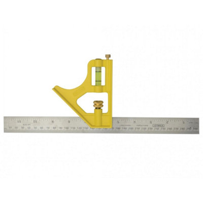 Stanley Hand Tools Die-Cast Combination Square 300mm (12In) Multi Colour (300mm) from B&Q