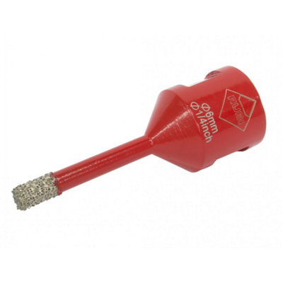 Rubi Tiling Tools Dry Cut Diamond Drill Bit Multi Colour (6mm) from B&Q