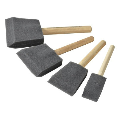  - Rustins Foam Brush Set4 Piece Multi Colour (One Size)