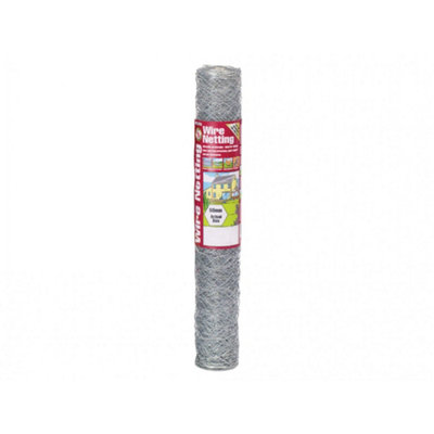 Gardman Galvanised Wire Netting Galvanised (50mm Hexagon10 X 0.6M) from B&Q
