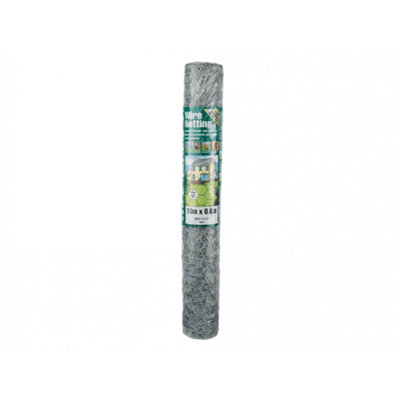 Gardman Galvanised Wire Netting Galvanised (25mm Hexagon10 X 0.9M) from B&Q