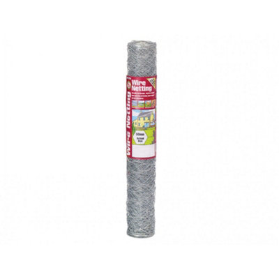 Gardman Galvanised Wire Netting Galvanised (50mm Hexagon10 X 0.9M) from B&Q