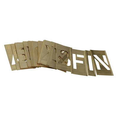 Stencils Br Interlocking Stencil Multi Colour (Letters 2In) from B&Q