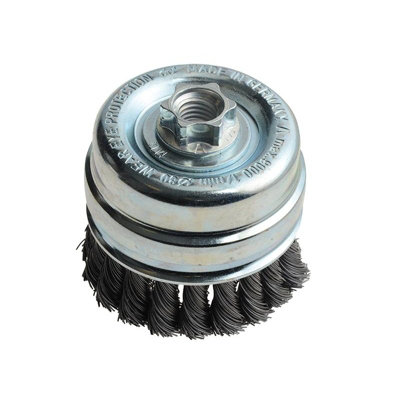 Lessmann Knot Cup Brush Multi Colour (80 X M14 X 0.5 Wire) from B&Q