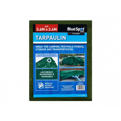 Bluespot Tools Tarpaulin Multi Colour (Green3.6 X 2.4M) from B&Q