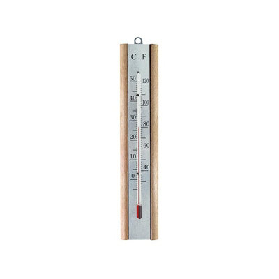 Faithfull Thermometer Wall Beech Silver 200mm Multi Colour (One Size) from B&Q