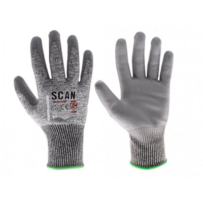 Scan Pu Palm Cut D Gloves Quality Product from B&Q