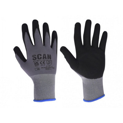 Scan Breathable Microfoam Nitrile Gloves from B&Q