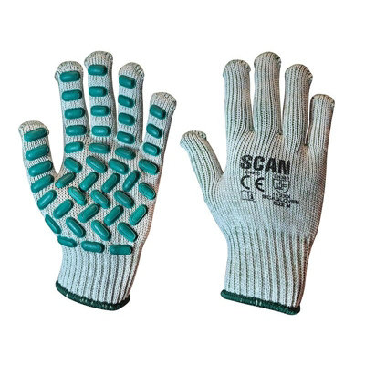 Scan Vibration Resistant Latex Foam Gloves from B&Q
