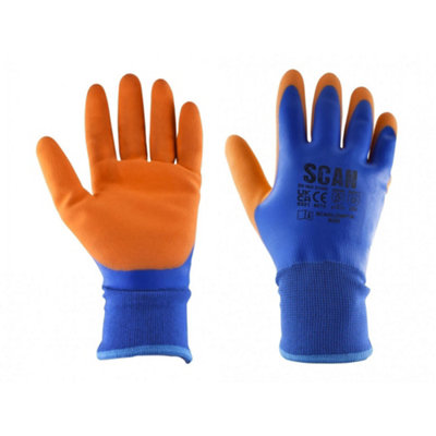 Scan Thermal Waterproof Latex Coated Gloves from B&Q