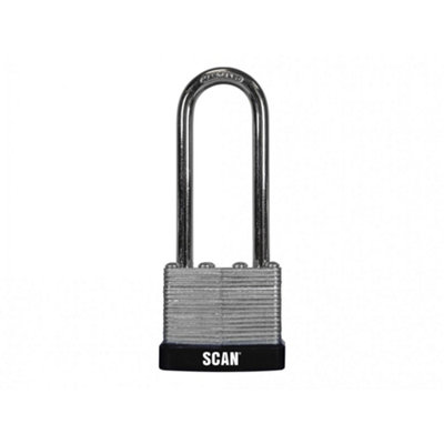 Scan Laminated Steel Padlock Multi Colour (40mm Long Shackle) from B&Q