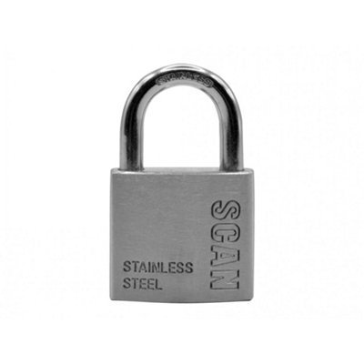  - Scan Stainless Steel Padlock Multi Colour (38mm)