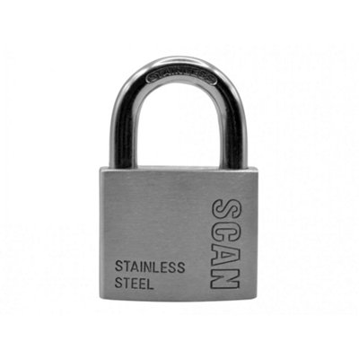  - Scan Stainless Steel Padlock Multi Colour (50mm)