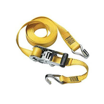 B&Q Master Lock Ratchet Tie-Down, J-Hooks Multi Colour (4.5M)