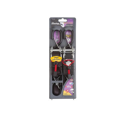 B&Q Master Lock Spring Clamp Tie-Down Multi Colour (4.25M (Pack Of 2))