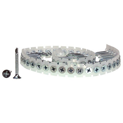 B&Q Senco Duraspin Collated Screws Drywall To Heavy Steel Multi Colour (3.5 X 45Mm)