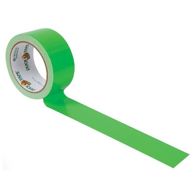 Shurtape Duck Tape Colours & Patterns Multi Colour (48mm X 13.7M Neon Green) from B&Q