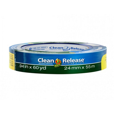 B&Q Shurtape Duck Clean Release Masking Tape Multi Colour (24Mm X 55M) 55M
