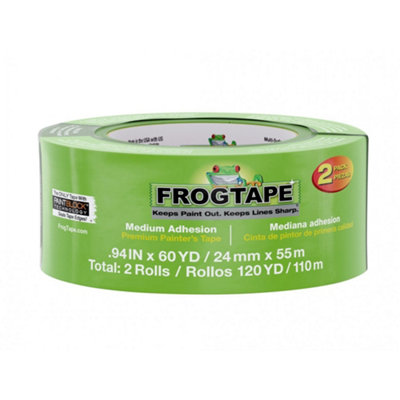  - Shurtape Frogtape Multi-Surface Masking Tape Multi Colour (24mm X 55MPack Of 2)