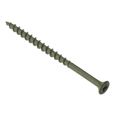 B&Q Forgefix Anti-Corrosion Decking Screws, Pz, St, Tub Multi Colour (4.5 X 50Mm) Green