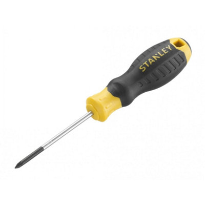 - Stanley Hand Tools Cushion Grip ScrewdriverPozidriv Tip Multi Colour (Pz0 X 60mm)