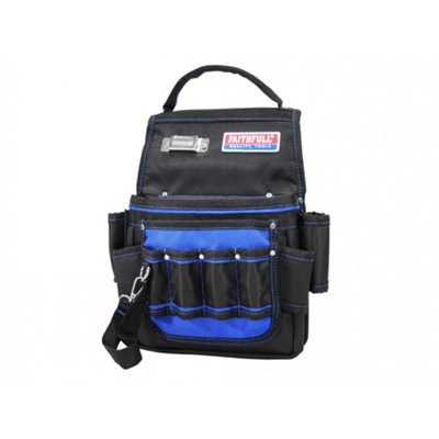 Faithfull Electricians Tool Pouch 2100D Nylon Multi Colour (235 X 310mm) from B&Q