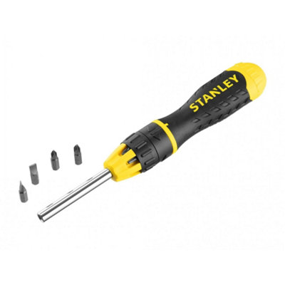 Stanley Hand Tools Multibit Ratchet Screwdriver &10 Bits 5063750510422 - Image 3