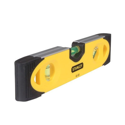 Stanley Hand Tools Magnetic Shockproof Torpedo Level 230mm Multi Colour (One Size) from B&Q