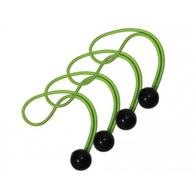 Master Lock Bungee Balls 4 Piece Green (One Size) from B&Q
