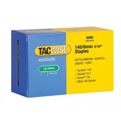 B&Q -  140 Series Galvanised Staples Galvanised (8mm Pack 5000)