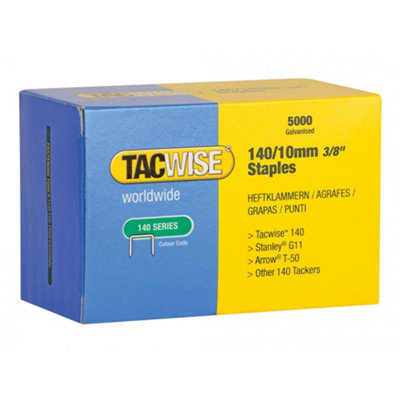 B&Q -  140 Series Galvanised Staples Galvanised (10mm Pack 5000)