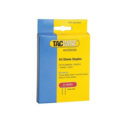 Tacwise 91 Series Staples Multi Colour (35mm) from B&Q