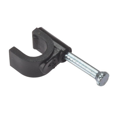 Forgefix Round Coax Cable Clips Multi Colour (6-7mm) from B&Q