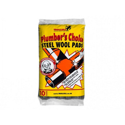Trollull Plumber's Choice Steel Wool Pads 200G Multi Colour (One Size) from B&Q
