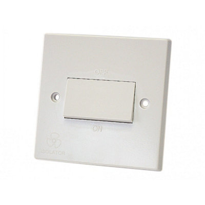 B&Q -  Fan Isolator Switch 10A Multi Colour (One Size)