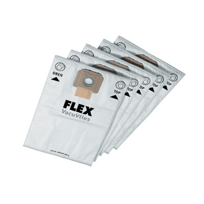 Flex Power Tools Replacement Filters & Bags For Vce35l Multi Colour (Fleece Filter Bags (Pack Of 5))