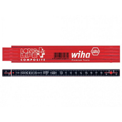 Wiha Longlife Plus Composite Folding Ruler 2M A - Multi Colour - Image 3