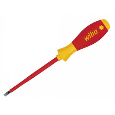 Wiha Softfinish Electric Slimfix ScrewdriverSlotted Tip Multi Colour (5.5 X 125mm) from B&Q
