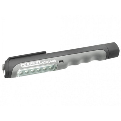 Expert Usb Rechargeable Pen Light 6+1 Led Multi Colour (One Size) from B&Q