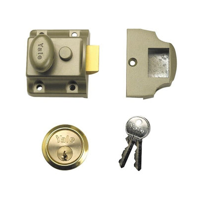 Yale Locks 723 Deadlatch 40mm Backset Enb Finish Box Multi Colour (One Size) from B&Q