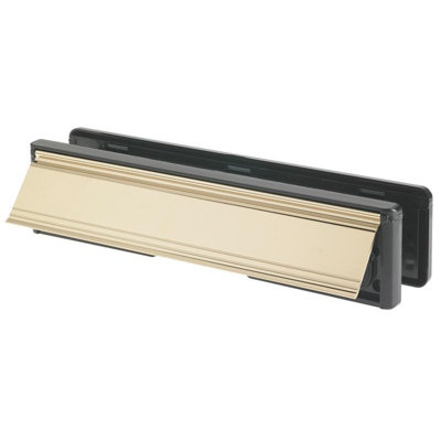 B&Q Yale Locks Letter Plate Pvd (Pvd ) Gold