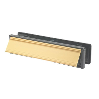 B&Q Gold Yale Locks Letter Plate (Gold)