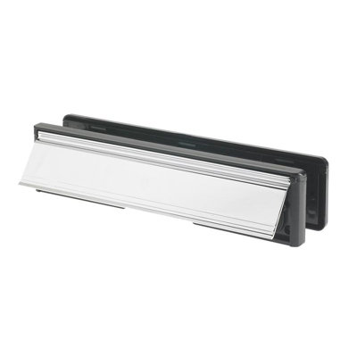 B&Q Yale Locks Letter Plate Polished Chrome (Polished Chrome)