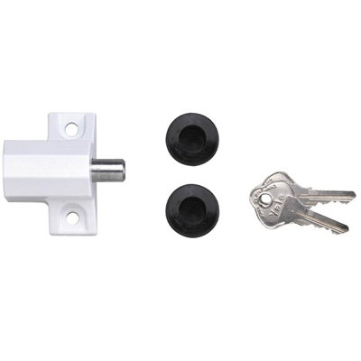 B&Q Yale Locks P114 Patio Door Lock Finish Visi-Pack Or ( Finish) White/Grey