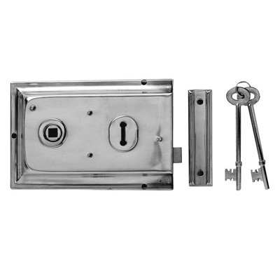 Yale Locks P334 Rim Lock 156 X 104mm Br (156 X 104mm) from B&Q