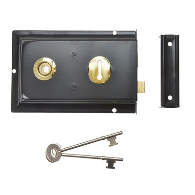 Yale Locks Unisex Black P334 Rim Lock 156 X 104Mm In - Image 5