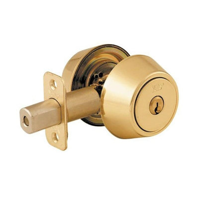 Rackhams P5211 Security Deadbolt Polished Brass - Polished Brass - Polished Brass - Image 4