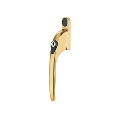 Yale Locks Pvcu Window Handle Polished Br (Polished Br Finish Ywhlck40N-Pb) from B&Q