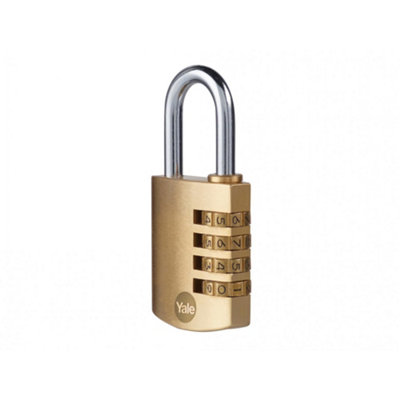 B&Q Yale Locks Br Combination Padlock Multi Colour (40Mm)