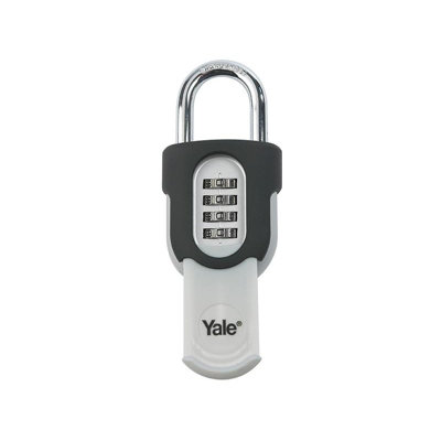 Yale Locks Combi Padlock With Slide Cover 50mm Multi Colour (One Size) from B&Q